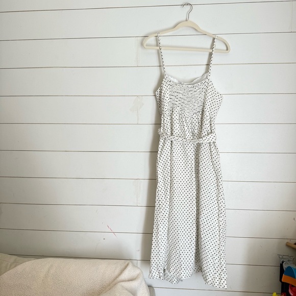 Polka Dot Tie-Waist Midi Dress - kate spade New York - Picture 14 of 15